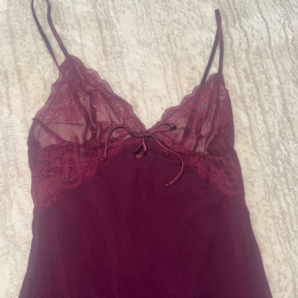 Victoria secret burgundy lingerie